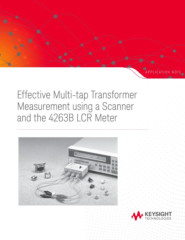 Multi-tap Transformer Measurement Using a Scanner and a LCR Meter