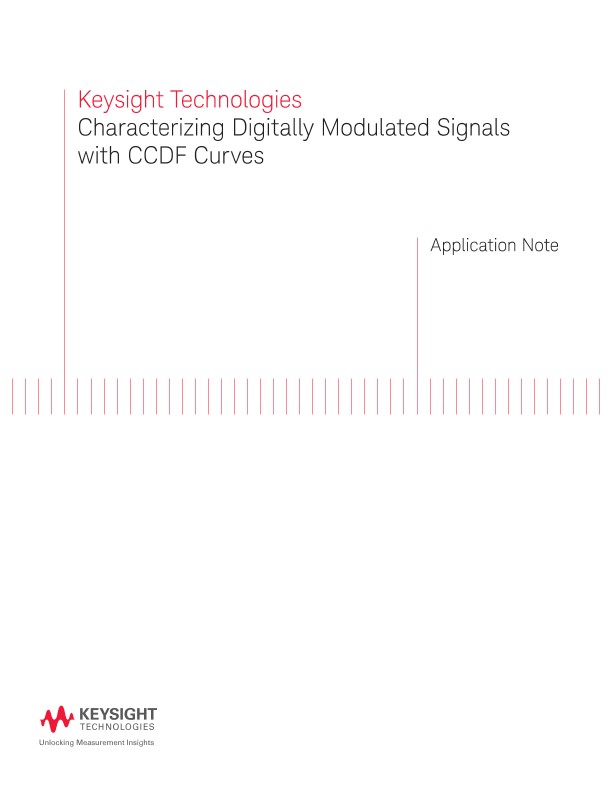 Characterizing Digitally Modulated Signals with CCDF Curves