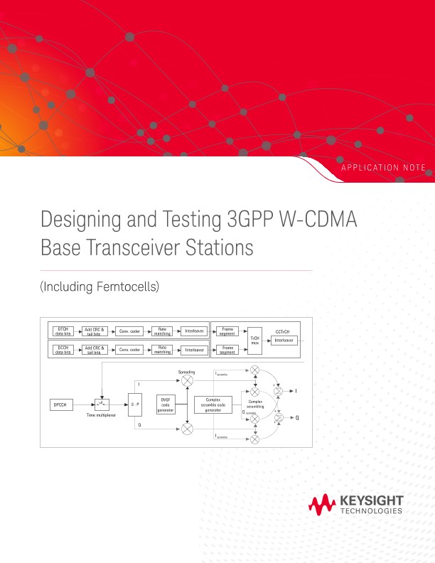 Designing and Testing 3GPP W-CDMA Base Transceiver Stations (including Femtocells) 