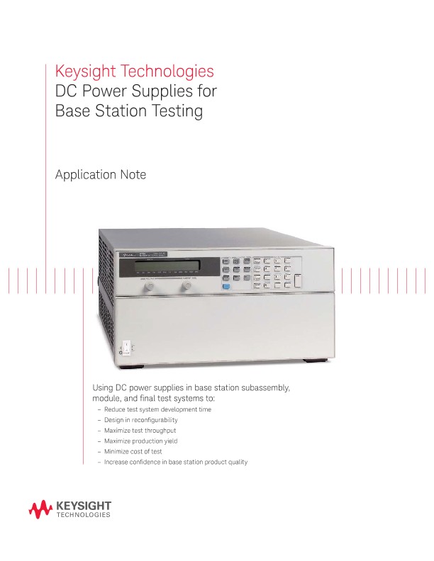 DC Power Supplies for Base Station Testing