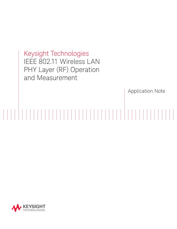 IEEE 802.11 Physical Layer Operation and Measurement