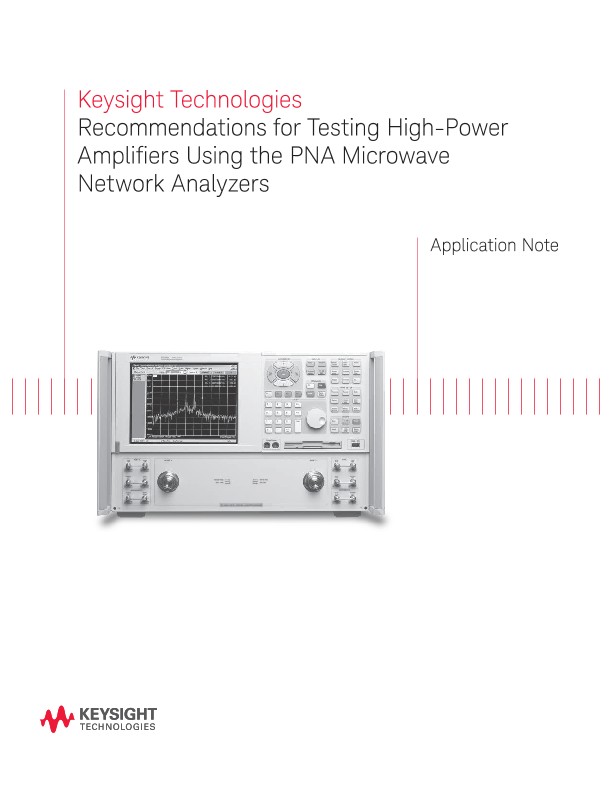 High Power Amplifier Measurements Using Keysight VNAs