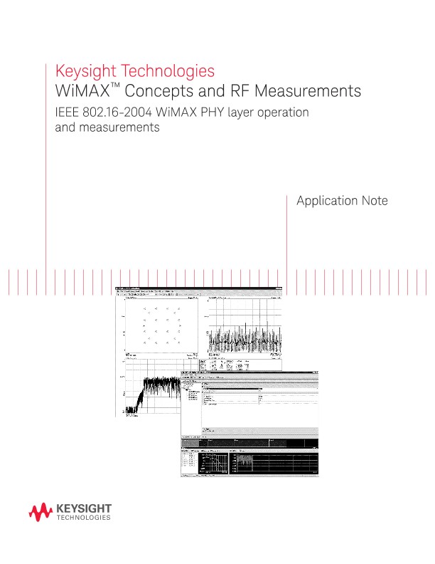WiMax™ Concepts and RF Measurements 