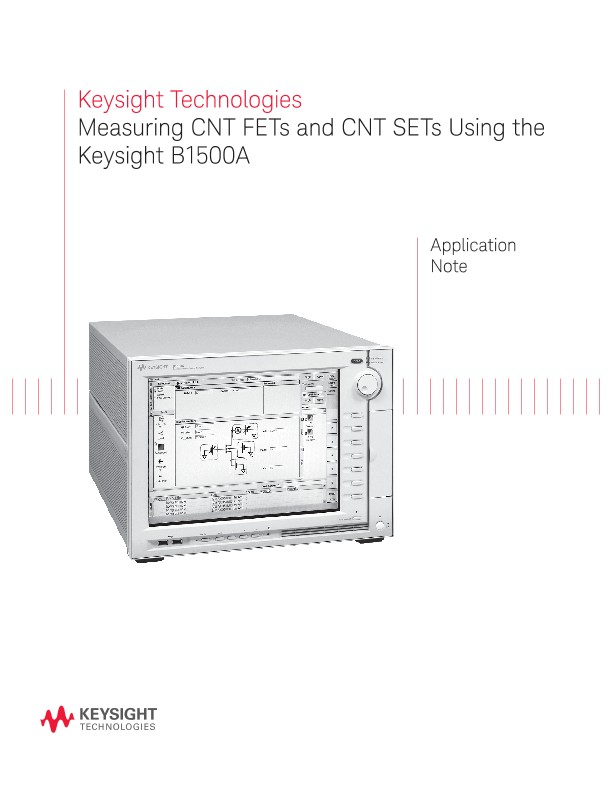 Measuring CNT Structures Using a Semiconductor Analyzer