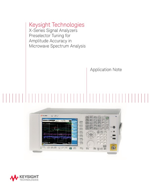 Spectrum Analyzer Preselector Tuning for Microwave Amplitude Accuracy