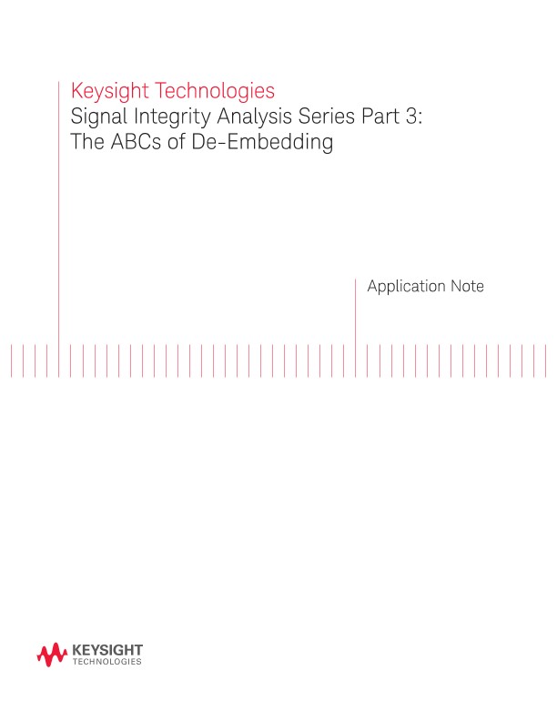 Signal Integrity Analysis Part 3: De-Embedding