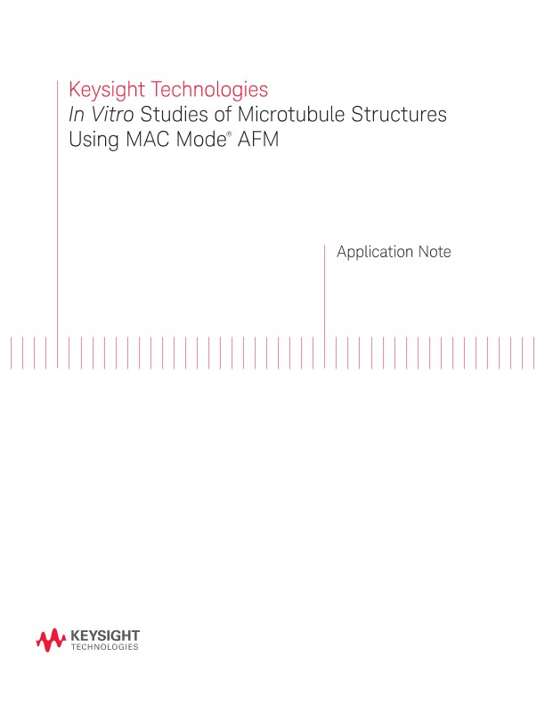 In Vitro Studies of Microtubule Structures Using MAC Mode AFM