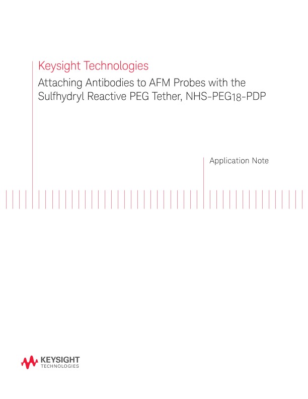 Attaching Antibodies to AFM Probes with the Sulfhydryl Reactive PEG Tether
