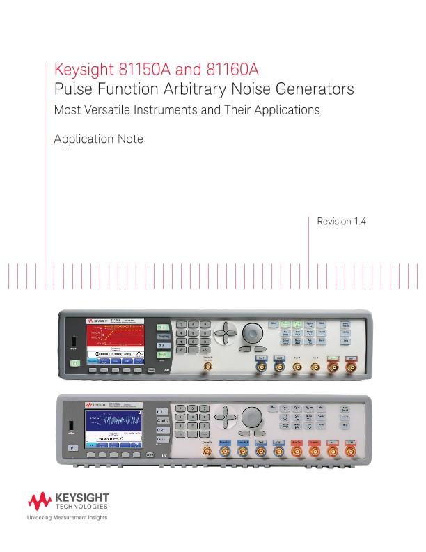 Pulse Function Arbitrary Noise Generator (81150A, 81160A)