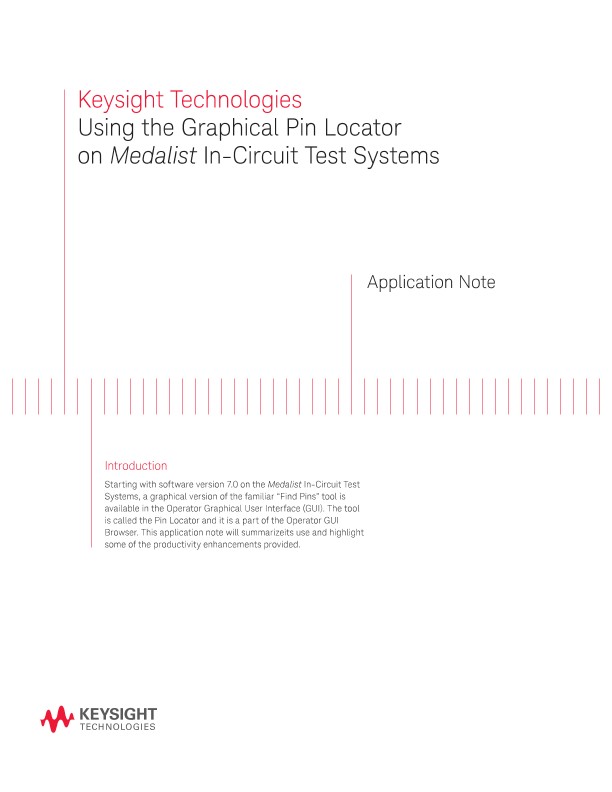 Using the Graphical Pin Locator on Medalist ICT Systems