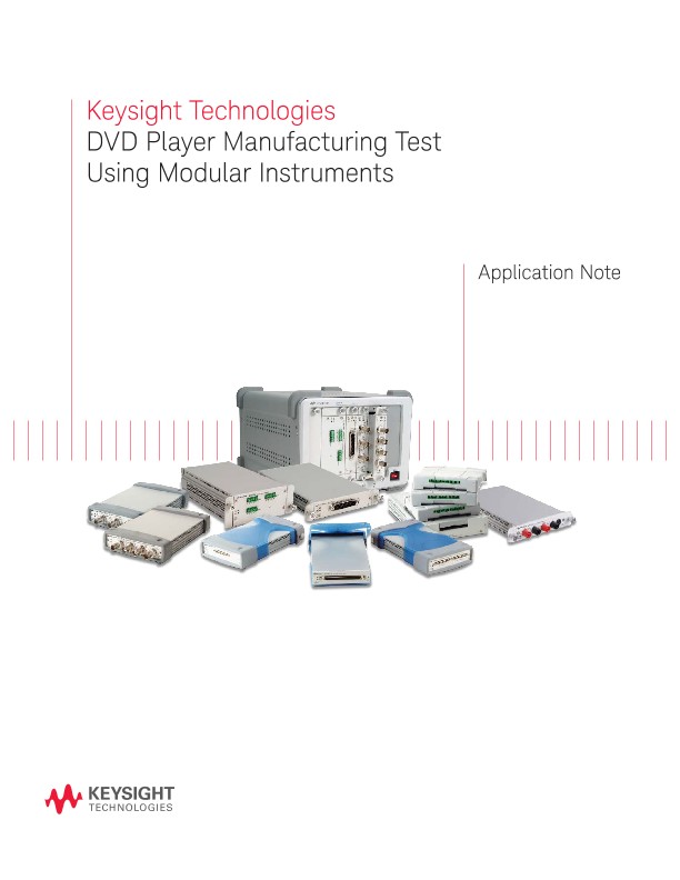 DVD Player Manufacturing Test Using Modular Instruments