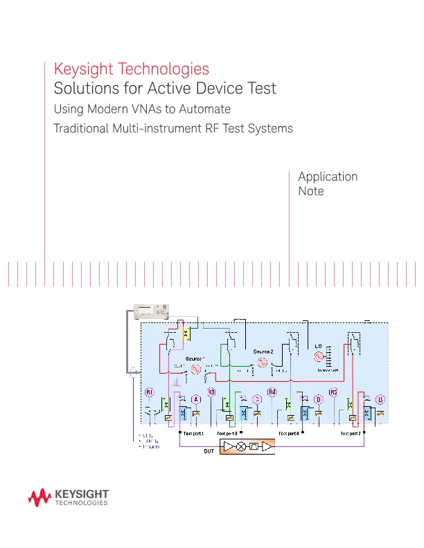 Solutions for Active Device Test : Using Modern VNAs to Automate Traditional Multi-instrument RF Test Systems