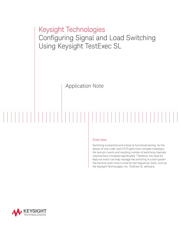 Configuring Signal and Load Switching Using TestExec SL
