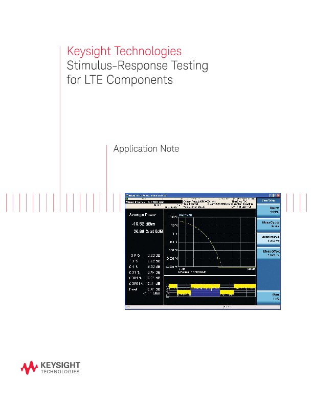 Stimulus-Response Testing for LTE Components