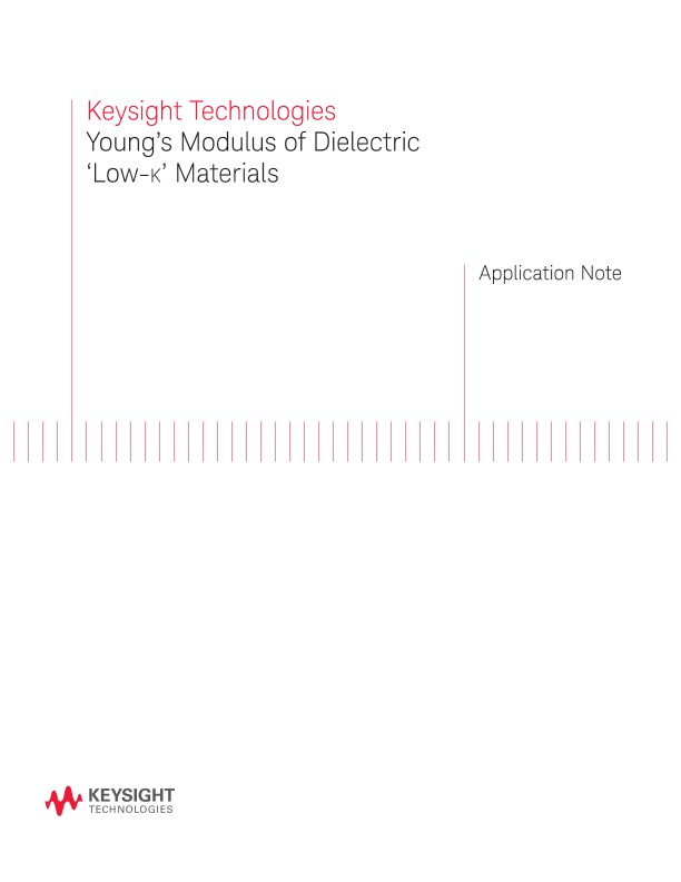 Young’s Modulus of Dielectric ‘Low-k’ Materials