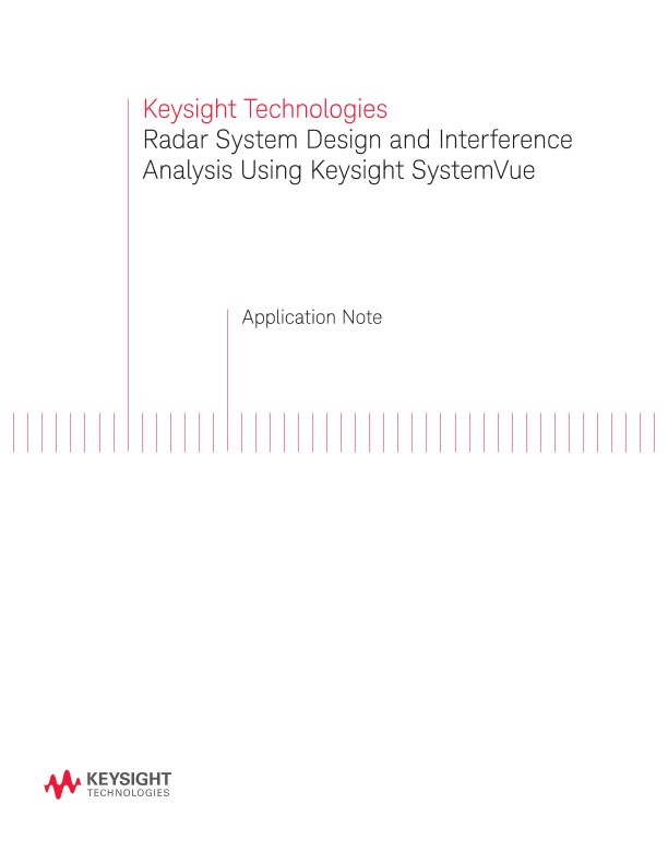 Radar System Design and Interference Analysis Using SystemVue