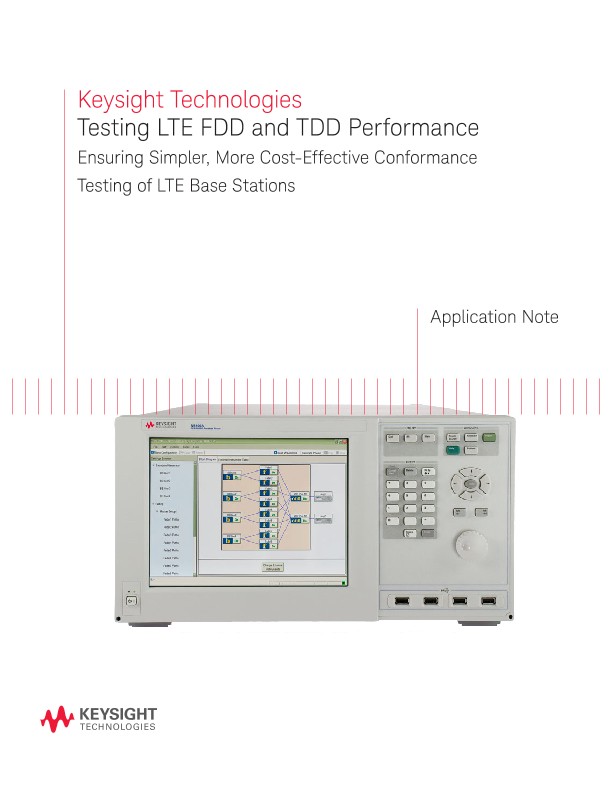 Solutions for Testing LTE FDD and TDD Performance