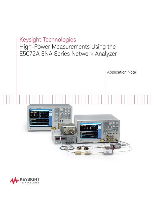 High-Power Measurements Using the E5072A ENA Network Analyzer