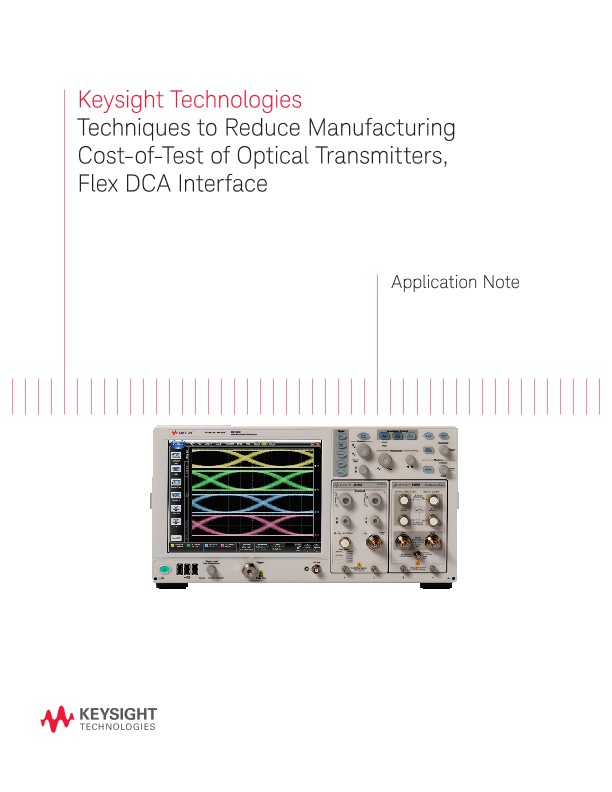 How to Reduce Cost-of-Test of Optical Transmitters, Flex DCA