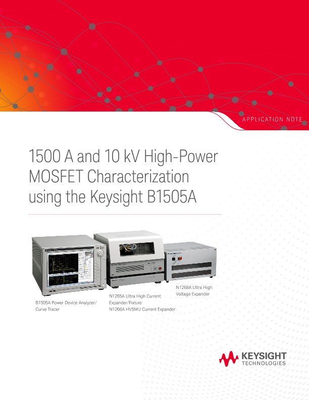 High-Power MOSFET Characterization using the Keysight B1505