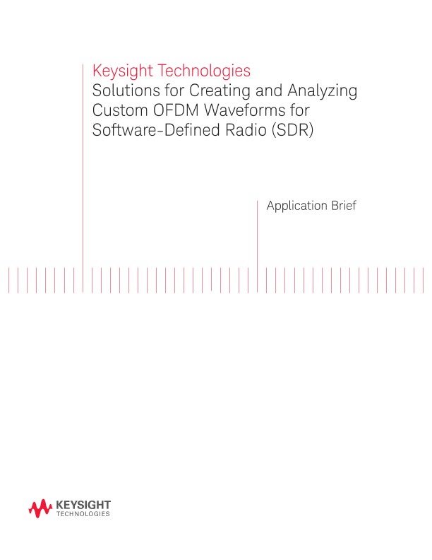 Solutions for Creating and Analyzing Custom OFDM Waveforms for Software-Defined Radio (SDR)