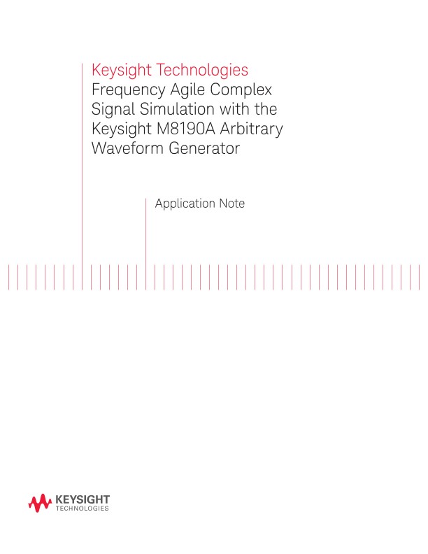 Frequency Agile Complex Signal Simulation with AWGs