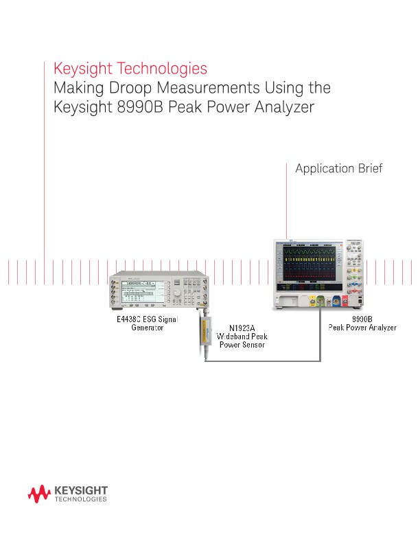 How to Measure Droop Using an 8990B Peak Power Analyzer