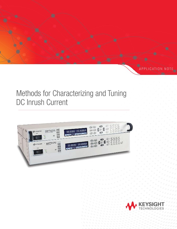 Methods for Characterizing and Tuning DC Inrush Current