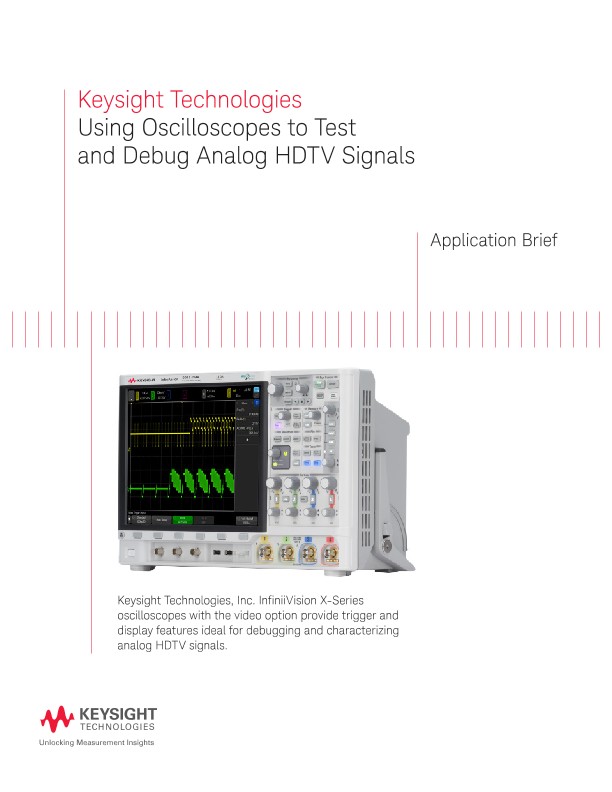 Using Oscilloscopes to Test and Debug Analog HDTV Signals