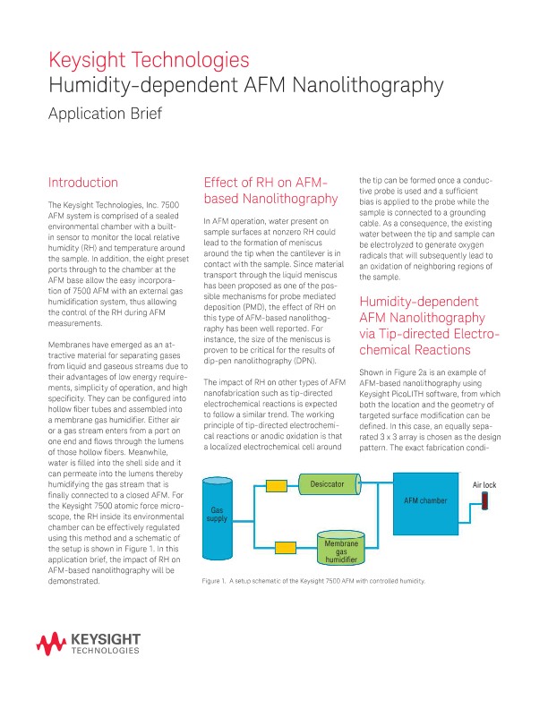 AFM-based Nanolithography via Electrochemical Reactions