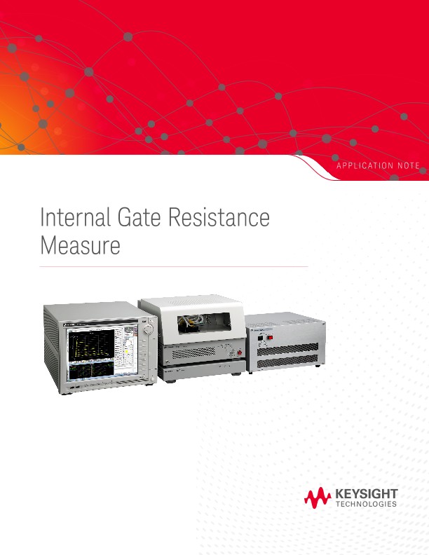 Power MOSFET / IGBT Internal Gate Resistance Measurement