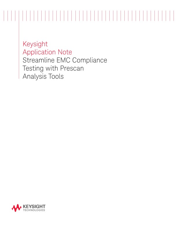 EMC Compliance Testing with Prescan Analysis Tools
