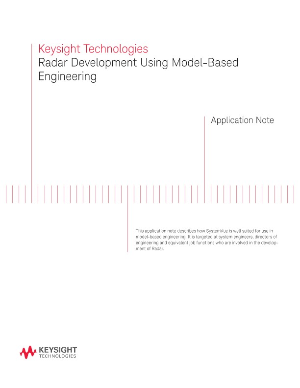 Radar Development Using Model-Based Engineering