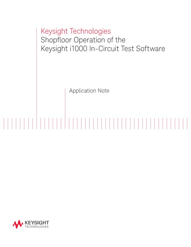 Shopfloor Software – i1000 In-Circuit Test Software