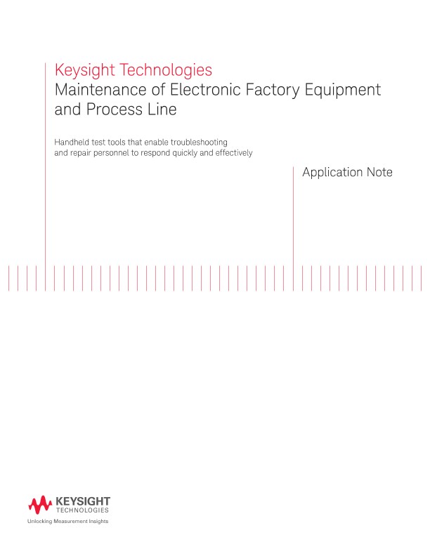 Maintain Factory Equipment and Process Line