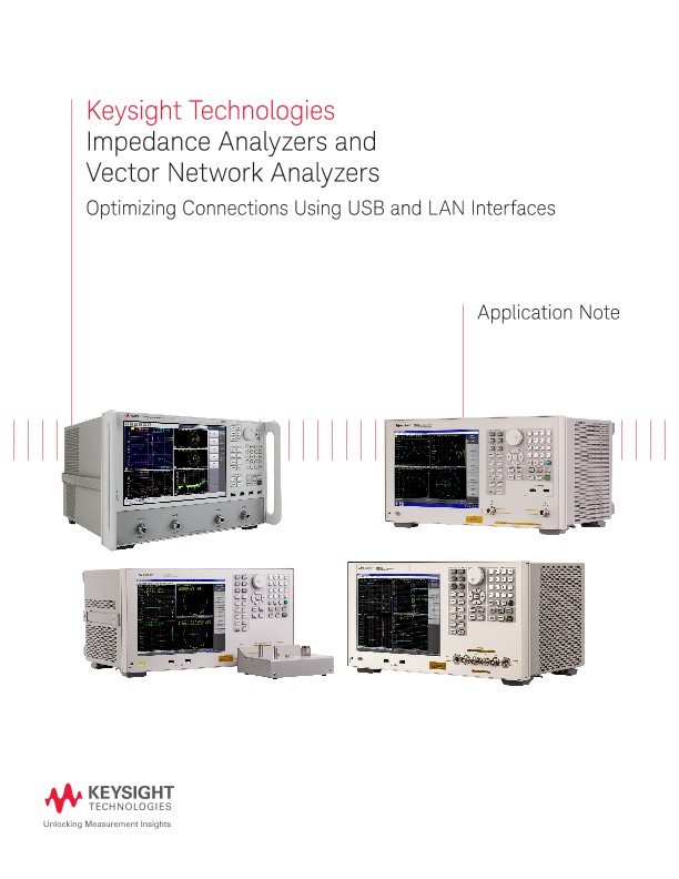 USB and LAN Interfaces for Connecting Measurement Instruments