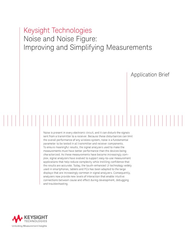 Noise and Noise Figure Measurement with Signal Analyzer