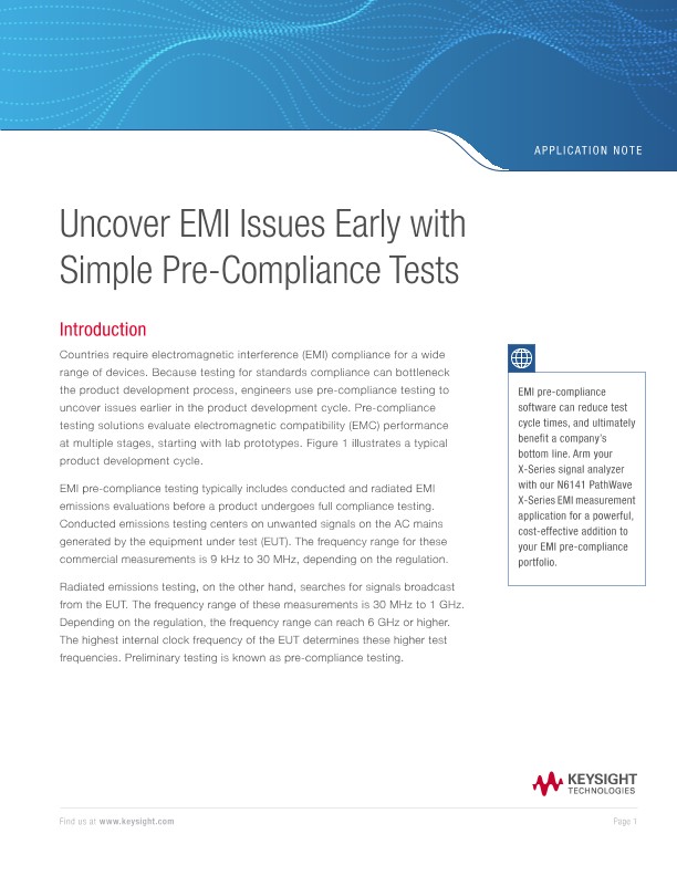 Enhancing Efficiency of EMI Pre-Compliance Testing