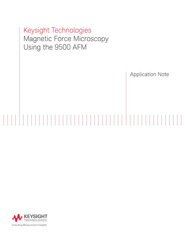 Magnetic Force Microscopy (MFM) Using the 9500 AFM