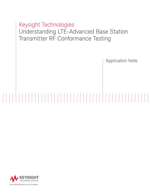 LTE-Advanced Base Station Transmitter RF Conformance Testing