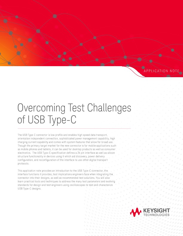 Overcoming Test Challenges of USB Type-C 