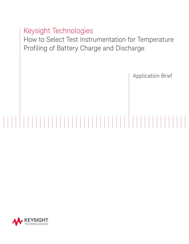 How to Select Test Instrumentation for Battery Temperature Profiling