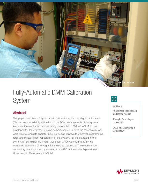 Fully-Automatic DMM Calibration System