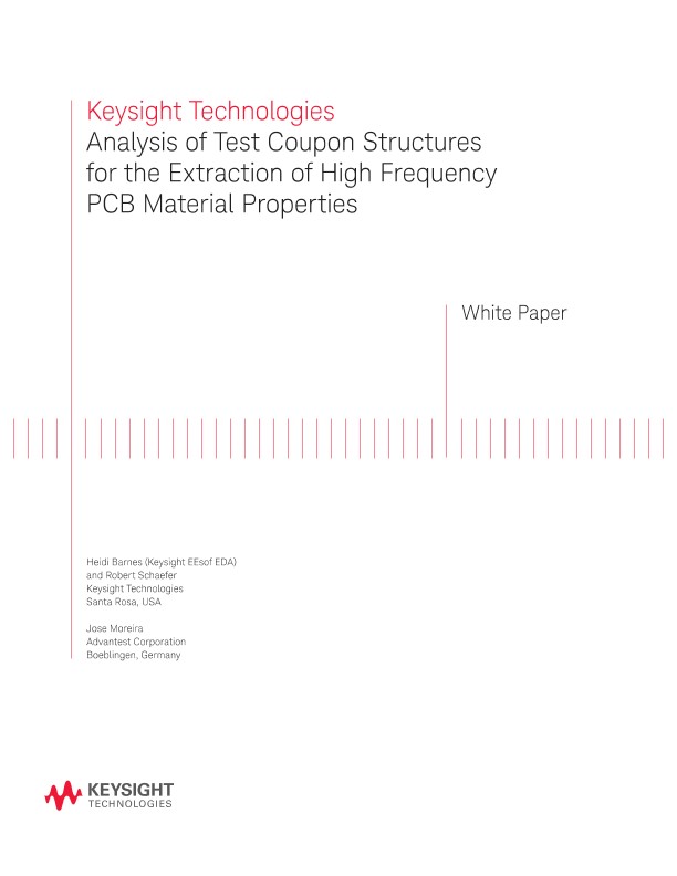 Analysis of Test Coupon Structures on High Frequency PCB Materials