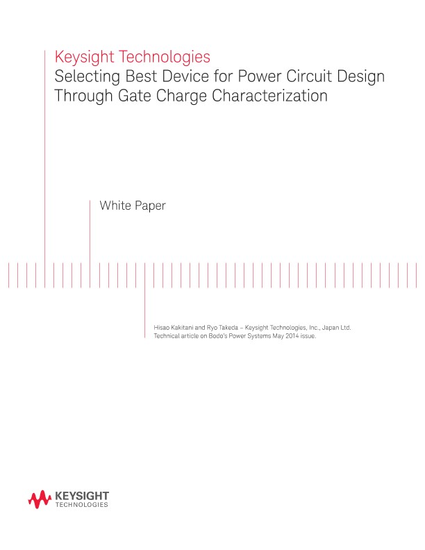 Power Circuit Design Through Gate Charge Characterization