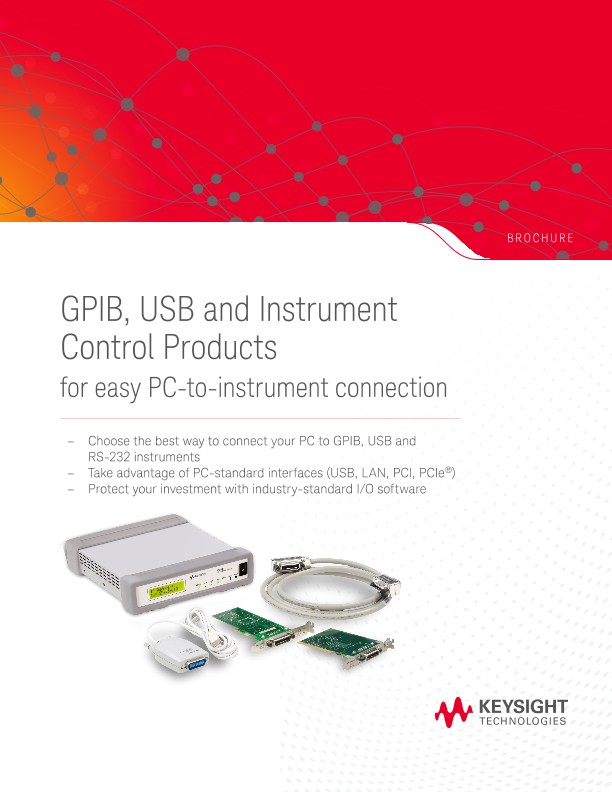 GPIB, USB and Instrument Control Products for Easy PC-to-Instrument Connection