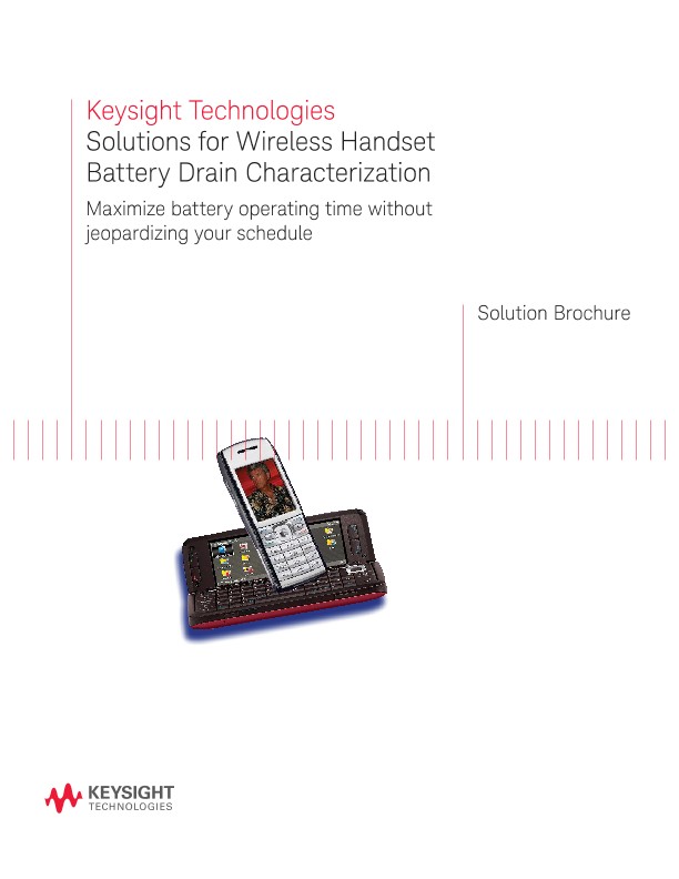 Solutions for Wireless Handset Battery Drain Characterization