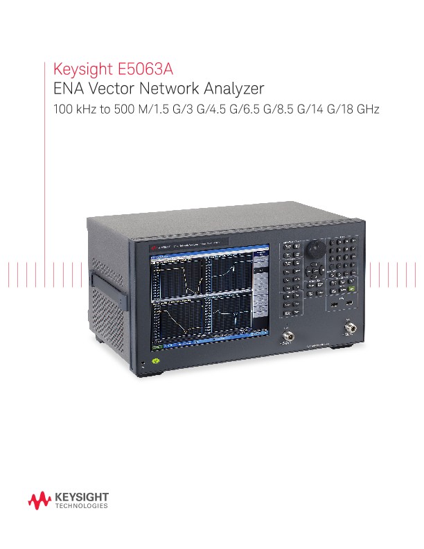 E5063A ENA Vector Network Analyzer – Brochure