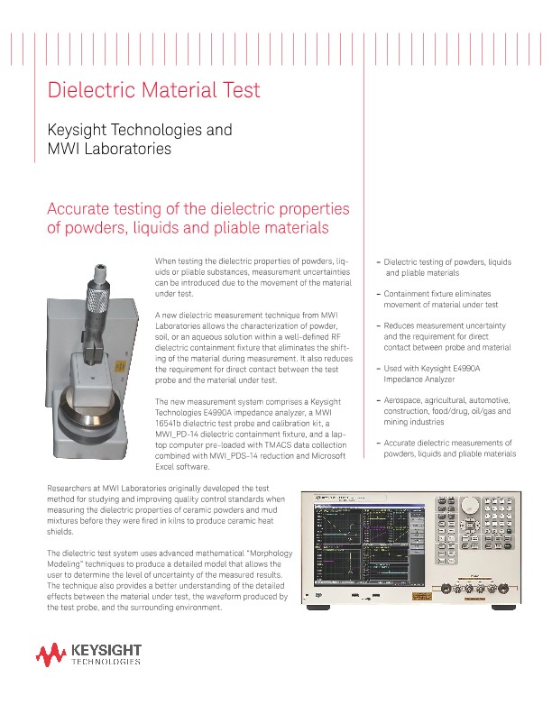 Dielectric Material Test