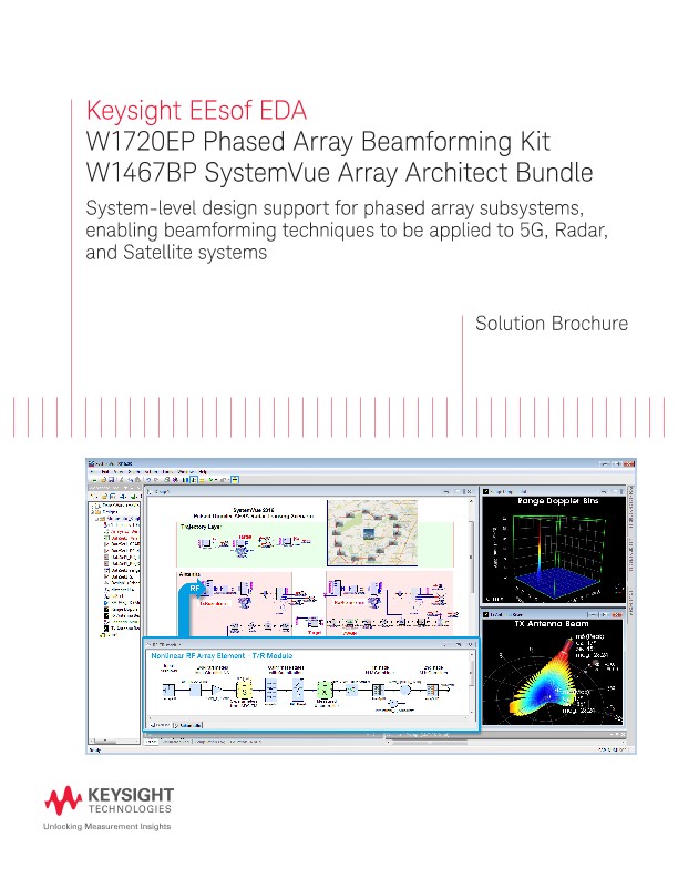 W1720EP Phased Array Beamforming Kit, W1467BP SystemVue Array Architect Bundle